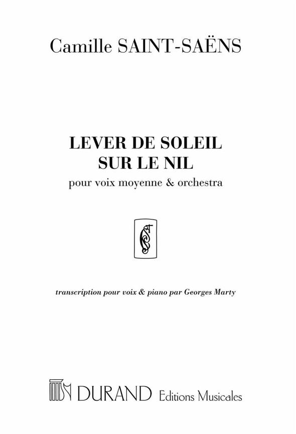 Lever De Soleil Sur Le Nil Contralto-Piano